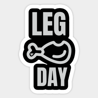 leg day turkey thanksgiving Sticker